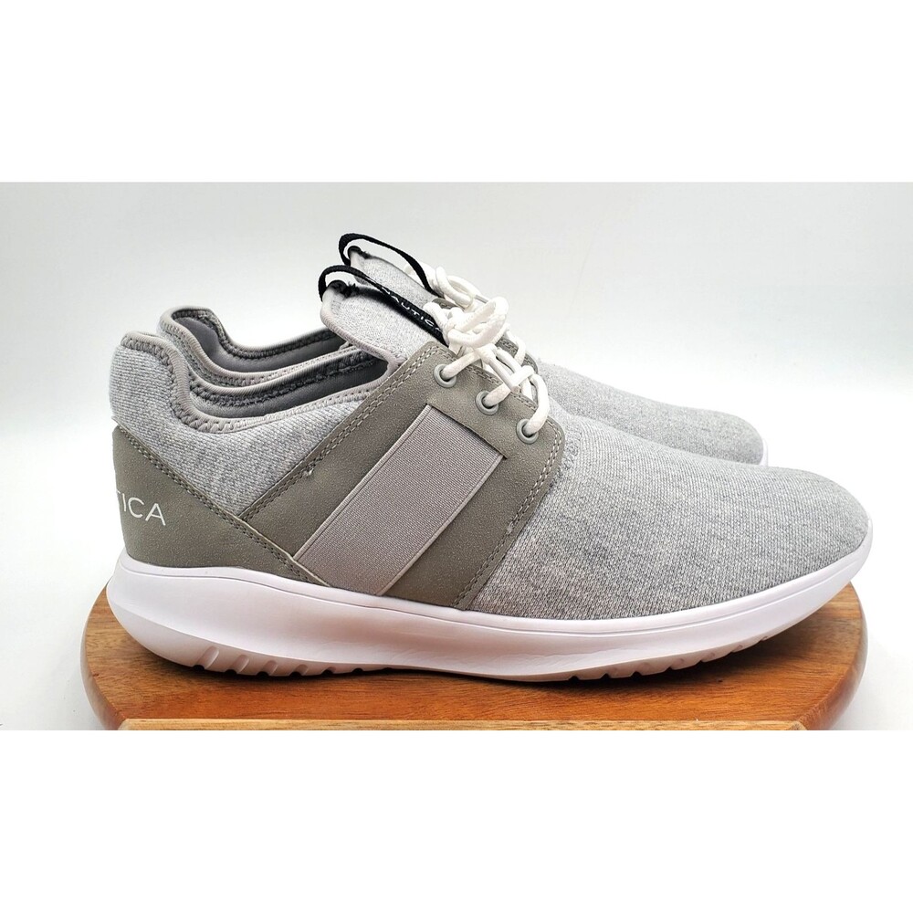 Nautica Slip-In Sneakers Women's 8.5 Gray Lightweight Shoes Stretch Comfort Knit